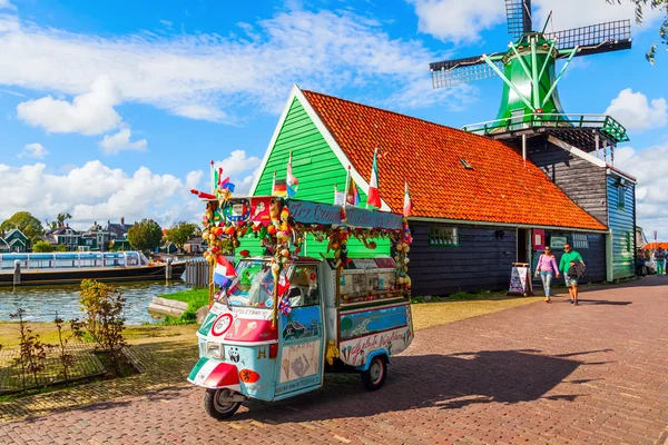 ice cream cart at the museum village in Zaanse Schans, Netherlands