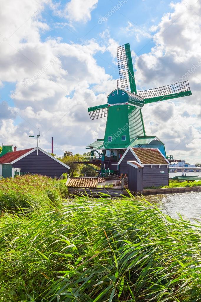 old windmill in Zaanse Schans, Netherlands