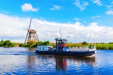 historical windmills at Kinderdijk, Netherlands