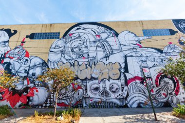 graffiti art in Hunts Point, Bronx, New York City clipart