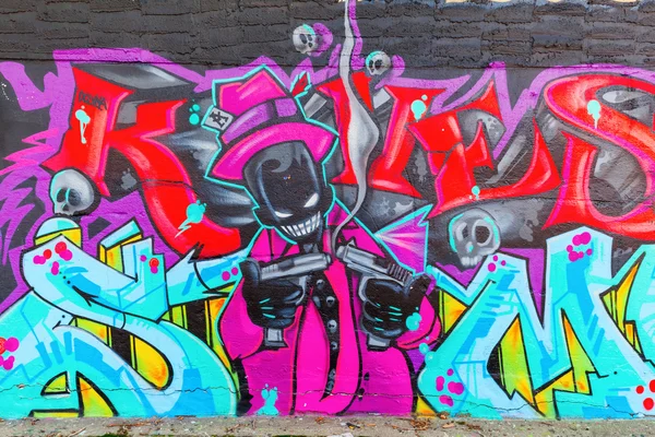 Graffiti art in Hunts Point, Bronx, New York City — Φωτογραφία Αρχείου