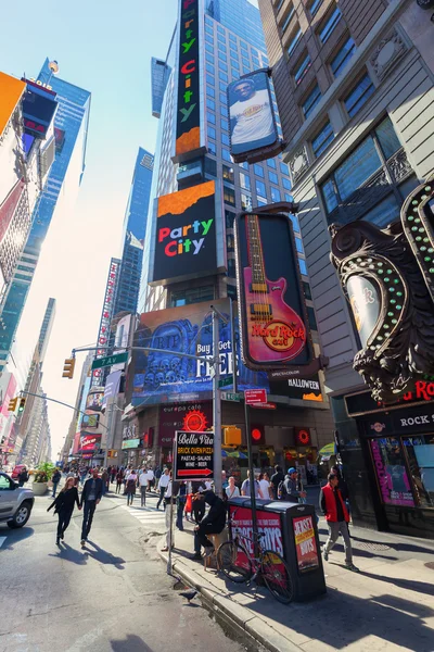 Times Square en Manhattan, Nueva York — Foto de Stock