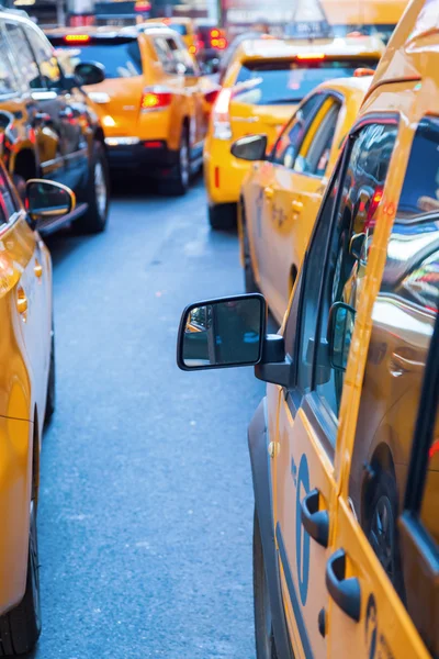 Gele taxi 's in New York City — Stockfoto