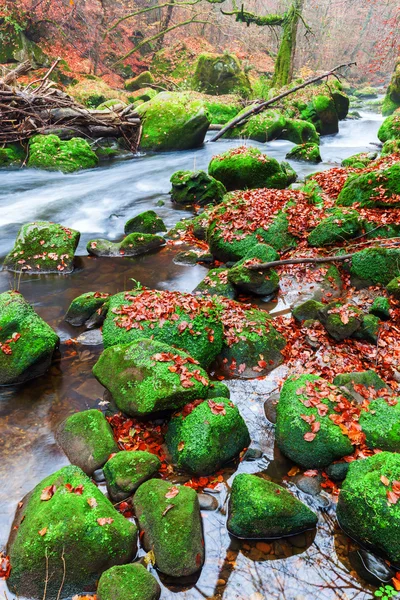 Irrel Cascades at the river Pruem in the Eifel, Germany — Stock Photo, Image