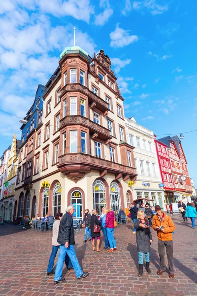 Main market square in Trier, Germany — Stockfoto