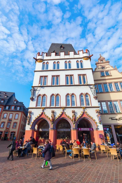 Main market square in Trier, Germany — Stok fotoğraf