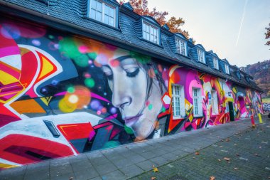 Trier, Almanya Exzellenz evinde duvar sanat