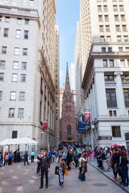 famous Wall Street in Manhattan, New York City