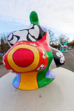 Nana sculpture from Niki de Saint Phalle in Hanover, Germany clipart