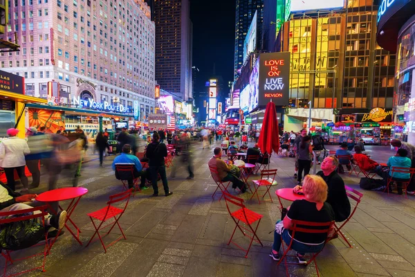 Times Square em Nova York à noite — Fotografia de Stock