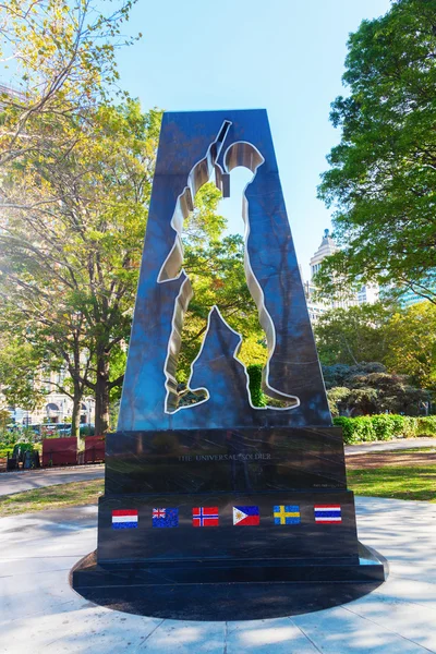 Korean War Memorial in Battery Park, NYC — Stock Photo, Image