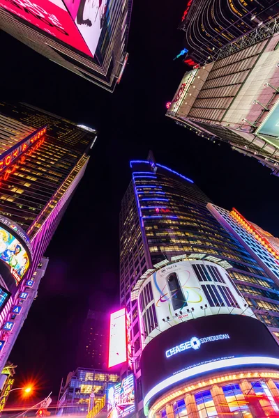 Arranha-céus em Times Square, Manhattan, NYC — Fotografia de Stock