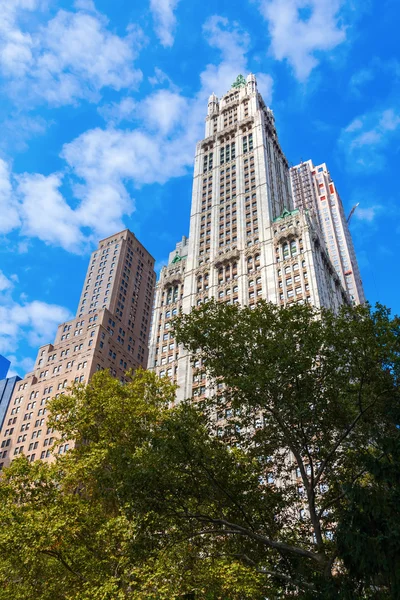 Historic skyscrapers in Manhattan, NYC — Stockfoto