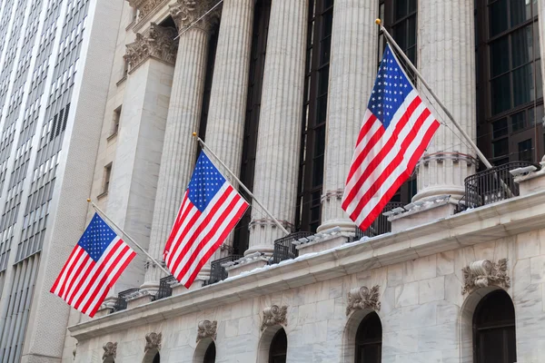 New York Stock Exchange in Manhattan, NYC — Zdjęcie stockowe