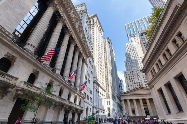 Bolsa de Valores de Nova Iorque em Manhattan, Nova Iorque — Fotografia de Stock