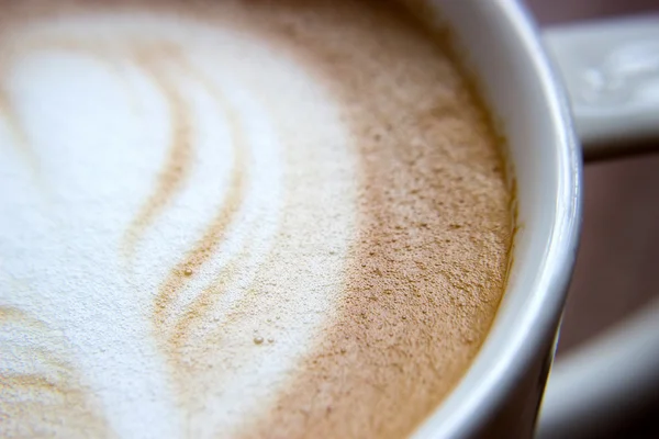 Schuim op de koffie capucino — Stockfoto