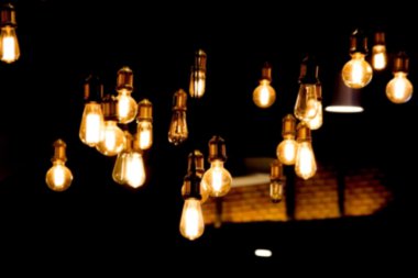 Vintage gece ışık tüp