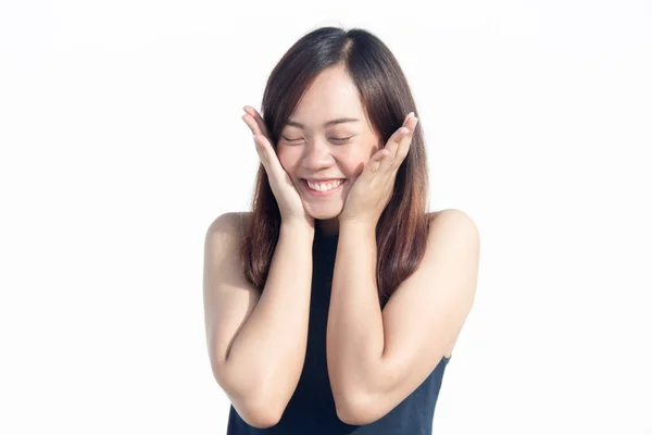Asiatische thai Mädchen lustig Aktion — Stockfoto