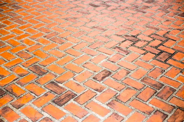 Červená Cihlová Podlaha Vzor Textura Pro Pozadí — Stock fotografie