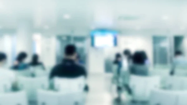 Abstract Blur Patient Sitting Hospital Lobby Waiting Doctor — Stock Photo, Image