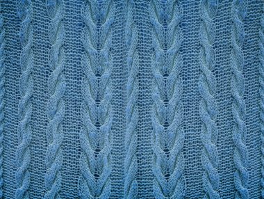 Elbise dikmek için ağ örme hobisi olarak el yapımı Maya kumaşı dokusunu kapat 