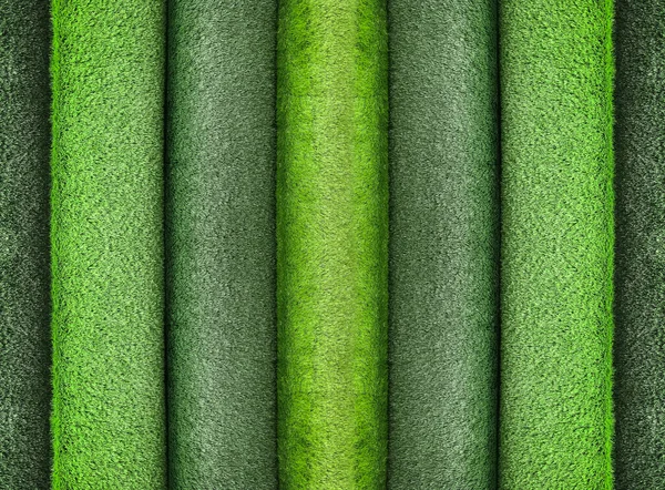 Artificial Green Grass Roll Texture Background — Stock Photo, Image