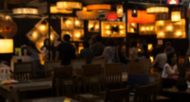 çekim gece Restaurant için arka plan bulanıklık
