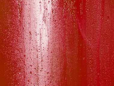 ıslak soğutucu metal kırmızı renk üzerinde kabarcık 