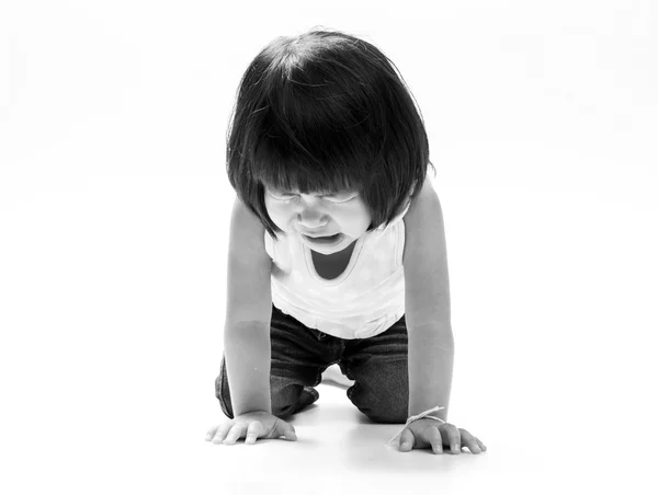 分離を泣いているアジアの女の子 — ストック写真