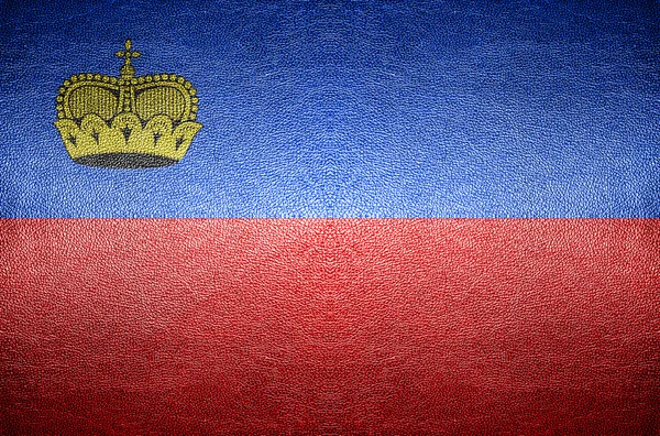 Closeup Screen liechtenstein flag concept — Stock Photo, Image