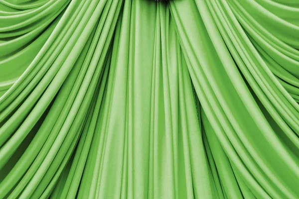Groene gordijn textuur — Stockfoto