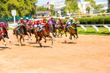 sporcu ve at yarış spor hareket