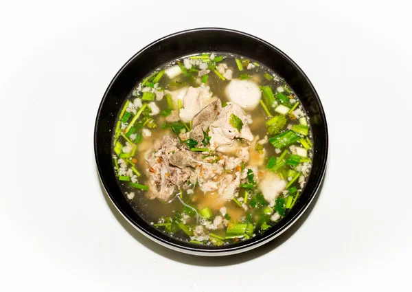 Wieprzowina zupa do makaronu — Zdjęcie stockowe