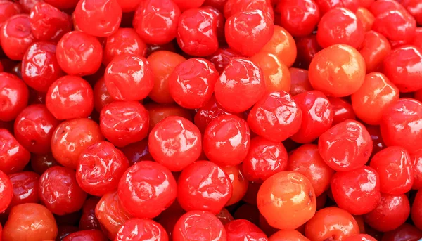 Postre dulce de cereza roja — Foto de Stock