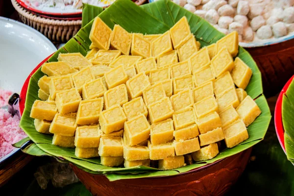 Zerquetschen Erdnuss Thai-Dessert — Stockfoto
