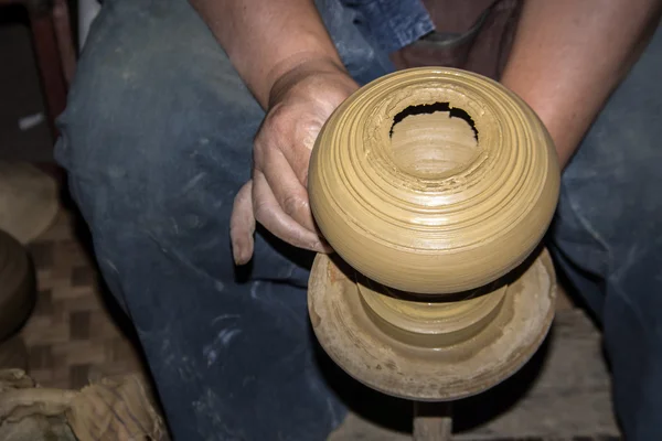 Pottery handmade in northern Thailand style — Stock Photo, Image