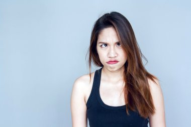 Asyalı kadın komik eylem