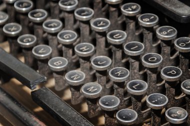 antika daktilo kadar kapatın 