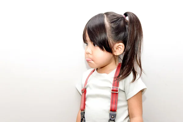 Asiático criança infeliz ação — Fotografia de Stock