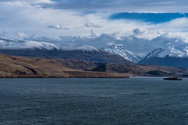 Alexandrina Gölü ve çevresindeki tarlaların manzarası
