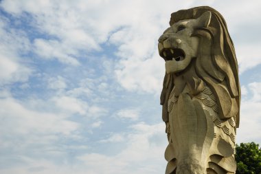 Büyük Singapur merlion sembolü