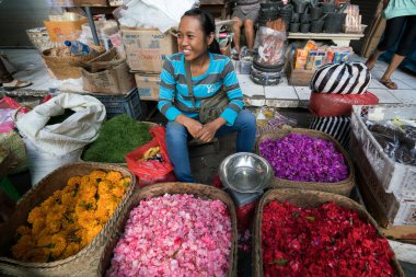 Ubud, Bali Adası ticari faaliyetler.