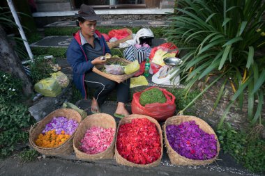 Ubud, Bali Adası ticari faaliyetler.