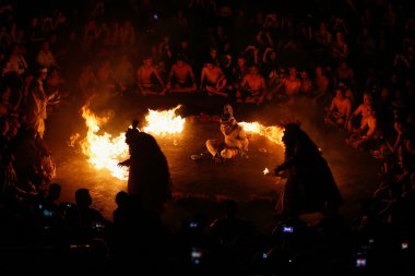 kecak ateşi dans, bali Adası