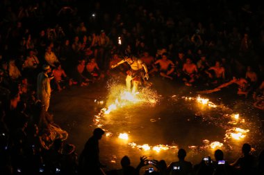 kecak ateşi dans, bali Adası