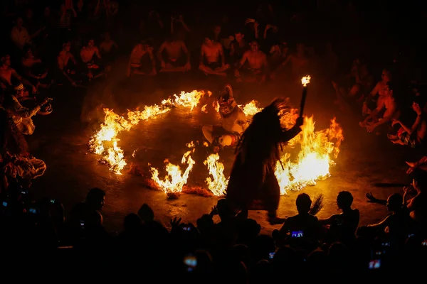 Kecak dança do fogo, ilha de bali — Fotografia de Stock