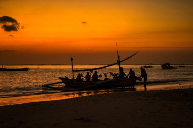 Bali sunset clipart