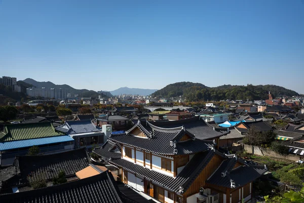 Jeonju Hanok pueblo, pueblo tradicional coreano —  Fotos de Stock