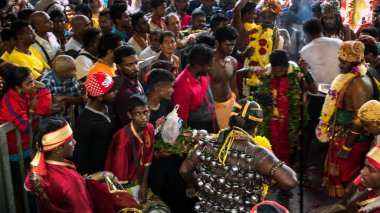 Thaipusam Batu mağaraları, Kuala Lumpur, Malezya.