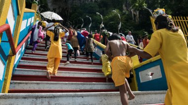 Thaipusam festival in Batu Caves, Kuala Lumpur, Malaysia. clipart